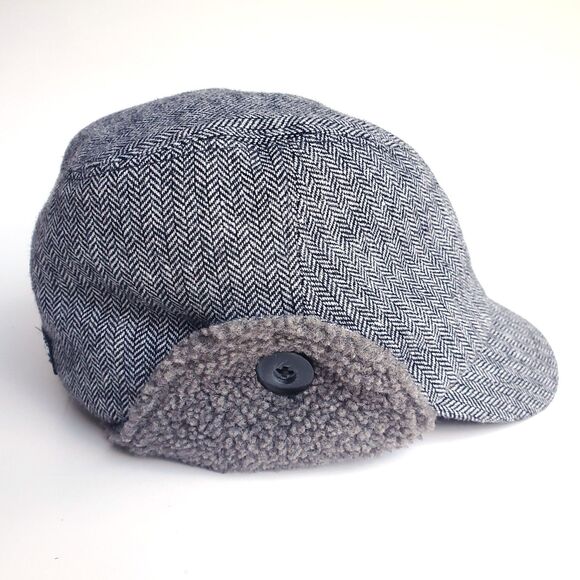 Outdoor Research Trapper Hat Size Small w/ Ear Flaps Wool Blend Herringbone - Picture 4 of 11